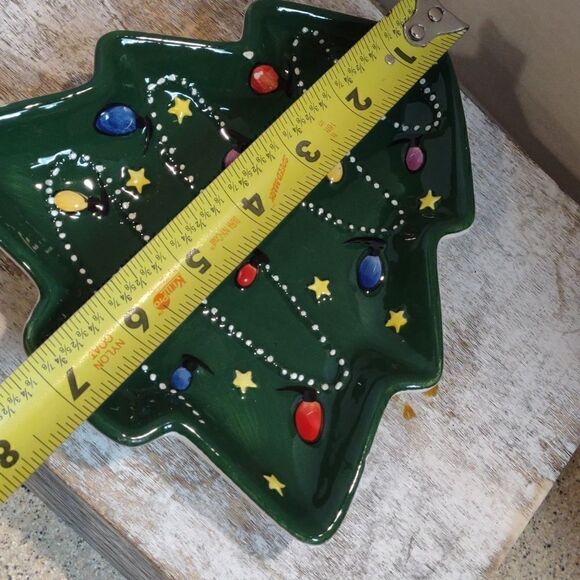 👍 Vintage Christmas Tree Dish. C7 - Picture 4 of 5